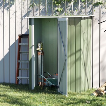 Metal Outdoor Storage Shed, Garden Tool House Cabinet -5\\' x 3\\' Green-AS (Swiship-Ship)（Prohibited by WalMart）