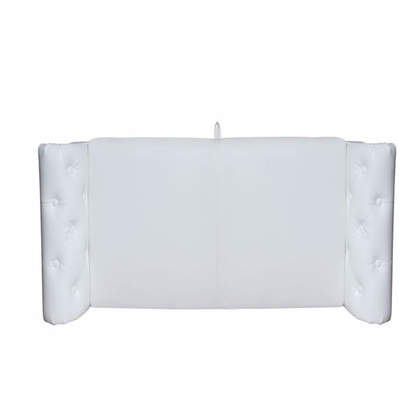 Multifunctional Storage Rectangular Sofa Stool- White