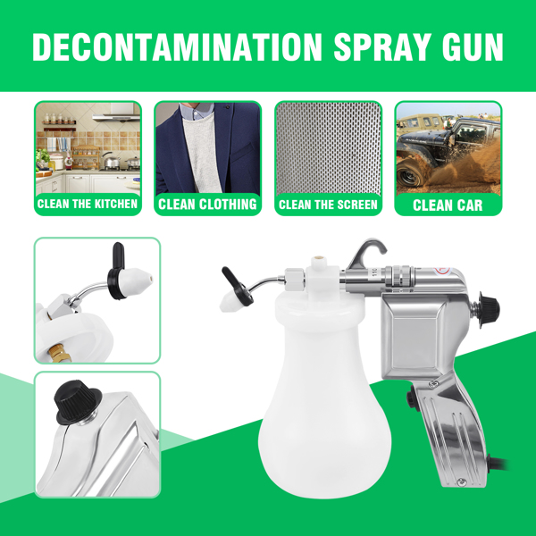 Textile Spot Cleaning Spray Gun Screen Printing Pressure Spot Remover Gun US