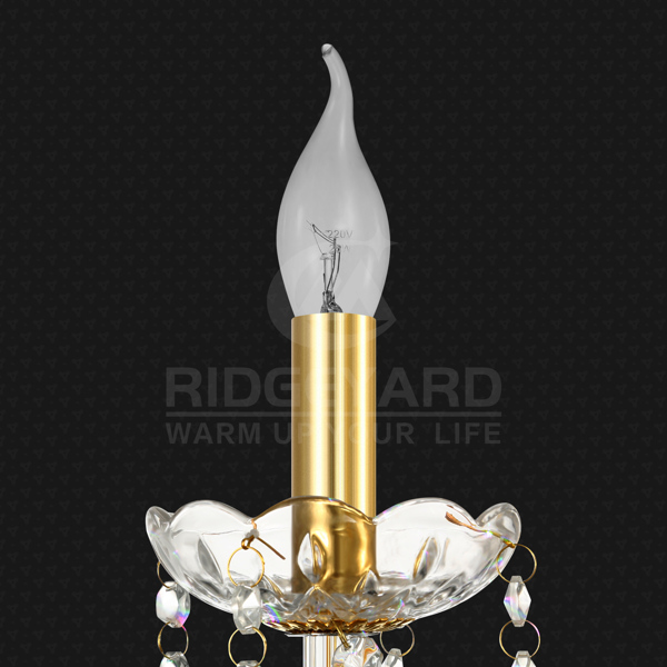 Crystal Chandelier 6 Lights K9 Crystal Ceiling Lamp W/Chains Elegant Home Decor