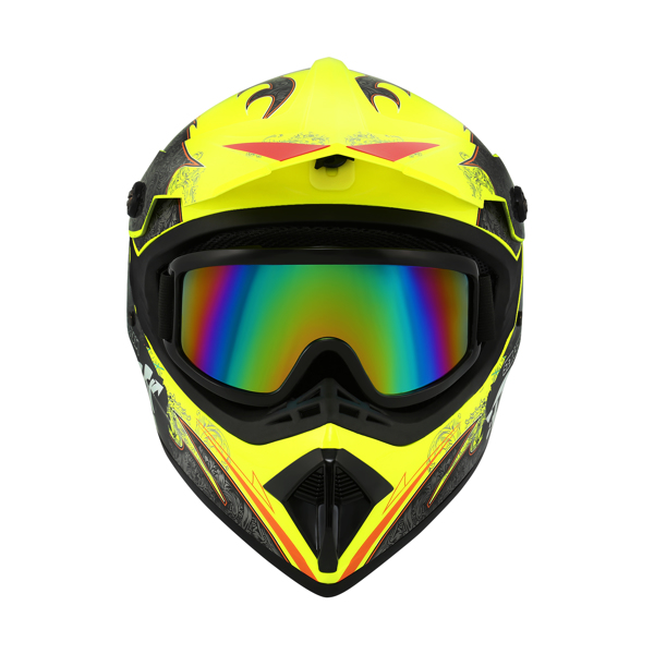 DOT Adult Youth Helmet Motorcycle Full Face Off-Road Dirt Bike ATV Goggles+Gloves