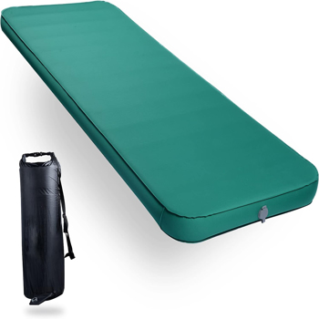4inch Self-Inflating Sleeping Pad for Camping, Outdoor Large 80”×30” Thick Memory Foam Pads Portable 4 Season Camping Mattress for Tents Car Hiking Sleeping Mat Foldable Guest Bed