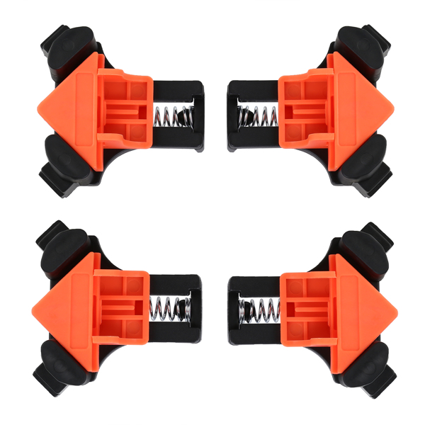 4Pcs 90 Degree Right Angle Clip Clamps Corner Holders Woodworking Hand Tool