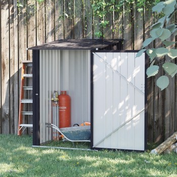 Outdoor Garden Storage Shed Galvanized Steel Tool House (Swiship-Ship)（Prohibited by WalMart）