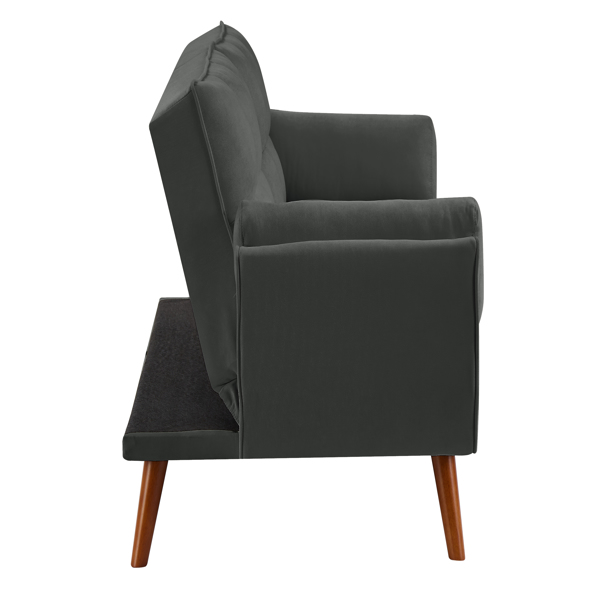 New Design Linen Sofa Furniture Adjustable Backrest Easily Assembled Recliners-DARK GRAY