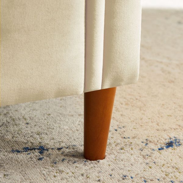 Multifunctional Storage Rectangular Sofa Stool-Beige