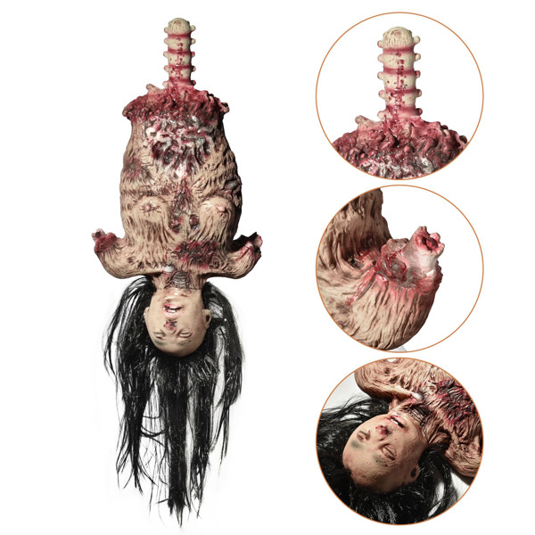 Plastic Skeleton  Limbless Woman Hanging Corpse Halloween Prop Halloween Decoration