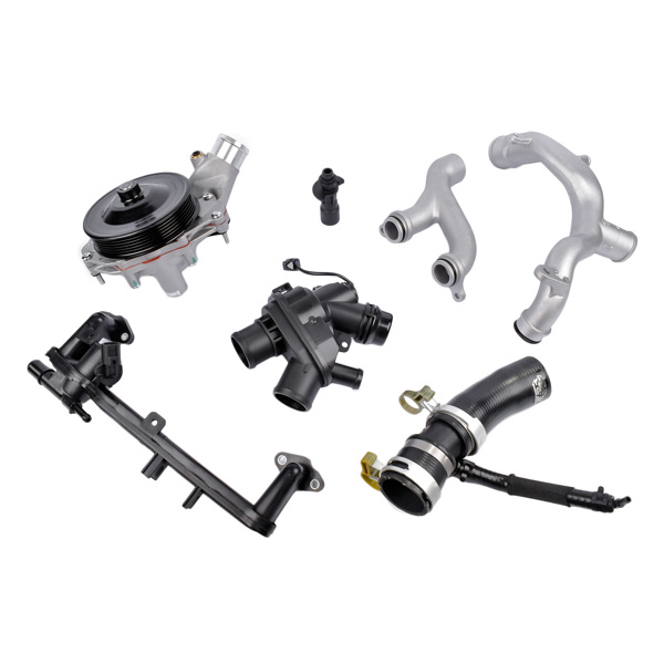 Water Pump + Thermostat + Pipe Kit for Jaguar XF XE XJ, Land Rover Range Rover  LR092992 LR090630 LR109401 AJ813909 LR117568 LR049990