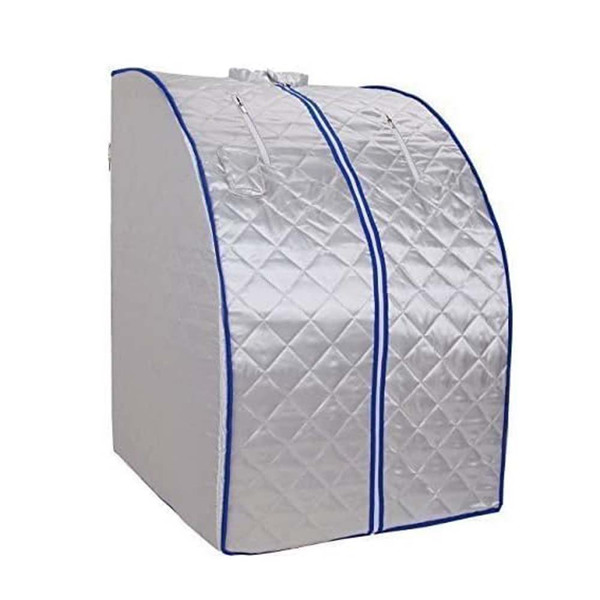 Portable Infrared Sauna Tent Personal Sauna, One Person Sauna Room Full Body for Home Spa Relaxation, Far Infrared FIR Heating, with Heating Foot Cushion and Chair【No Shipping On Weekends, Order With 