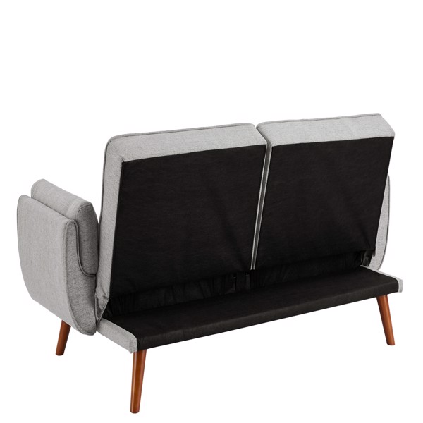 New Design Linen Sofa Furniture Adjustable Backrest Easily Assembled Recliners-GRAY