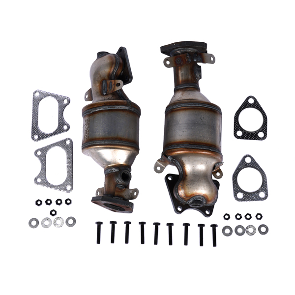 Catalytic Converters Bank 1 and 2 641355+641356 for Honda Odyssey Ridgeline Pilot, Acura MDX TL 3.5L, Saturn Vue 2005-2008 16450+16451