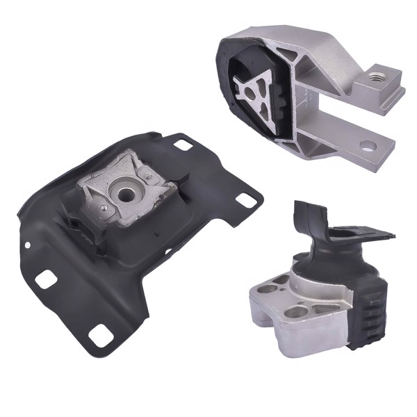 3* Rear Engine Mount Front Right + Trans Mount Kit for Ford Focus 2012-2018 3214+3103+3238