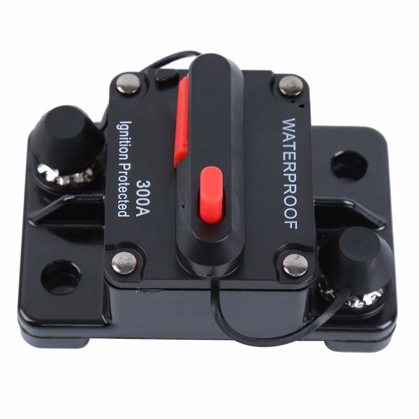 Ambienceo 300 Amp Waterproof Circuit Breaker with Manual Reset for Motor Auto Car Marine Boat Bike Stereo Audio 12V-48V DC