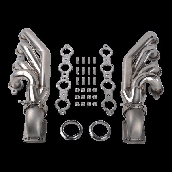 Turbo Exhaust Manifold&Headers For Chevy LS1 LS6 LSX GM V8+Elbows T3 T4 to 3.0" V Band MT001100（Temu & Amazon prohibits sales）(No support for returns without reason)