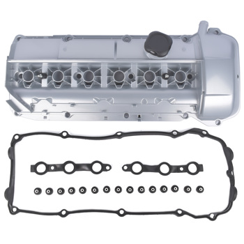 Aluminum Engine Valve Cover Kit 11127512839 for 2003-2006 BMW 325i 525i X3 X5 Z4