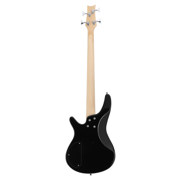 【Do Not Sell on Amazon】Glarry 44 Inch GIB 4 String H-H Pickup Laurel Wood Fingerboard Electric Bass Guitar with Bag and other Accessories Burlywood