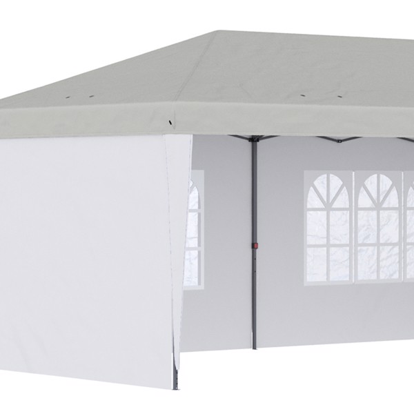 10' x 20' Pop Up Canopy party Tent with 4 Sidewalls , White-AS