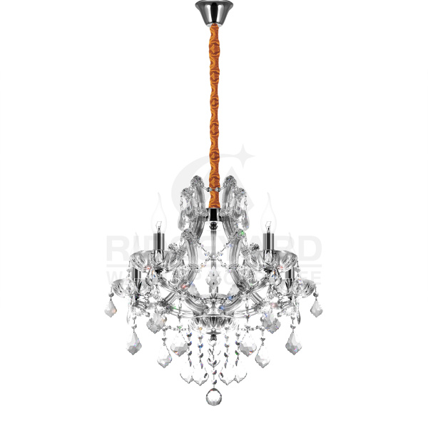 5 Lights Crystal Chandelier Light Fixture Crystal Ceiling Lamp With K9 Crystal