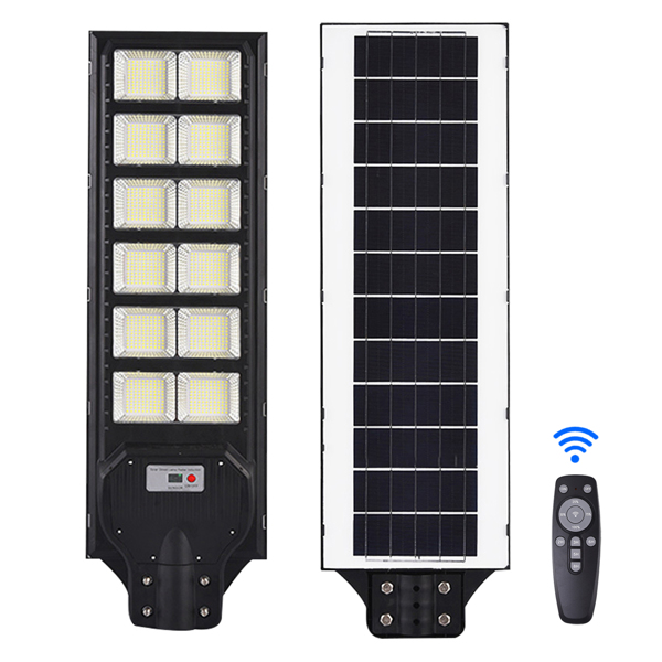 LED Solar Street Light Motion Sensor Dusk to Dawn Outdoor Road Lamp