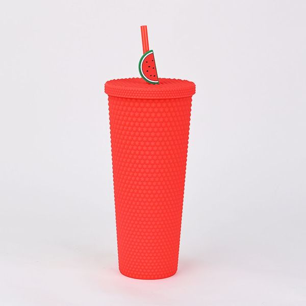 Creative Large Capacity  Portable Durian Cup（ Blue Pink Gradient）