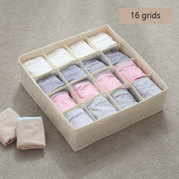  The storage box set is equipped with multiple compartments and can be used for pull-out fabric storage. Multiple compartments can store underwear/underwear/socks