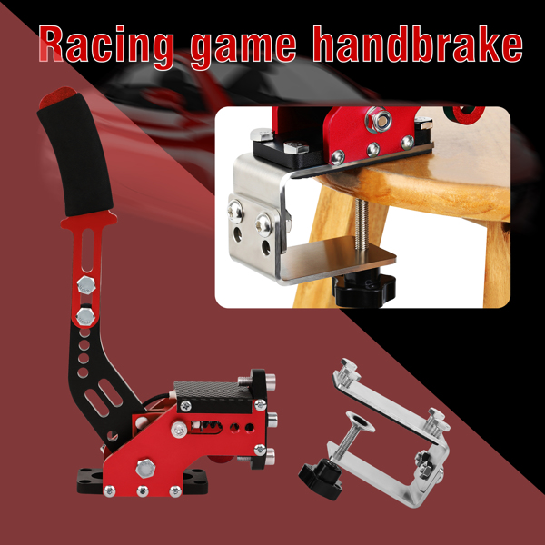 14 Bit USB Handbrake For Racing Game G25/27/29 T300 T500 Fanatec Osw Dirt Rally Hand Brake System PC USB SIM Handbrake Red Hand brake with clamp