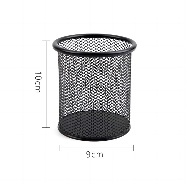 Office small desk storage box, mesh multifunctional 3-cell stationery storage box, equipped with 7 stationery storage tools
