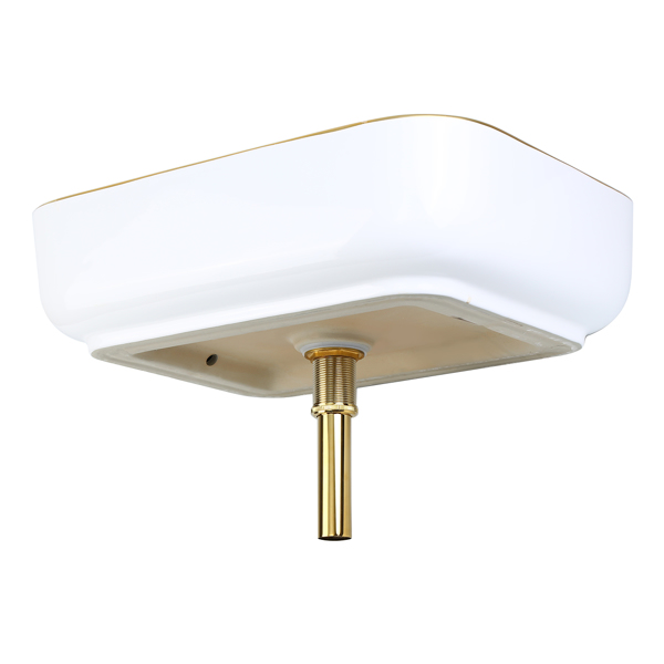 Minimalist Phnom Penh Rectangle Above Counter Porcelain Bathroom Vessel Sink, Art Wash Basin Light Luxury Style Balcony Basin Vanity Bowl