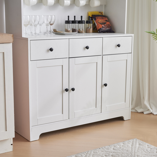 100x40x180cm Simple, With Drawers, With Wine Shelf, Particleboard, Triamine Veneer, Acrylic Door, Sideboard, White