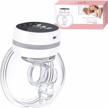 Breast Pump Hands Free, Wearable Breast Pump Portable Hands Free, Wearable Pumps for Breastfeeding,3 Modes 9 Levels of Comfortable Suction,Single