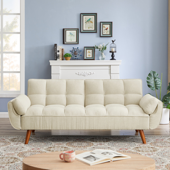 New Design Linen Sofa Furniture Adjustable Backrest Easily Assembled Recliners