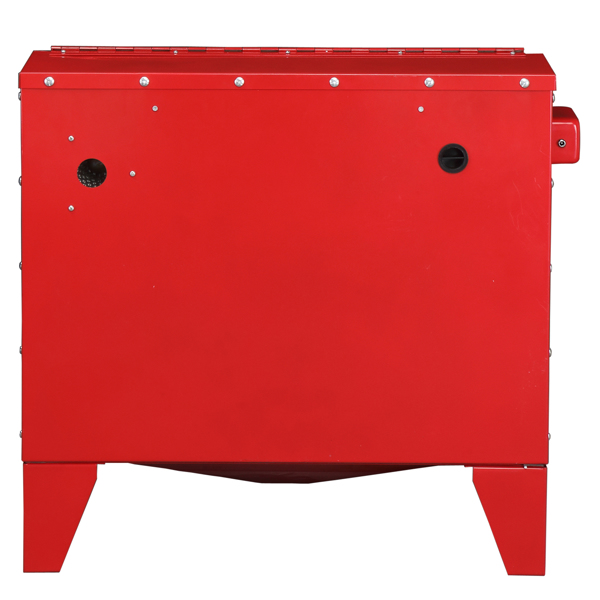40 Gallon Bench Top Air Sandblasting Cabinet Sandblaster Abrasive Blast Large Cabinet with Gun and 4 Nozzles, 60-125 PSI Red