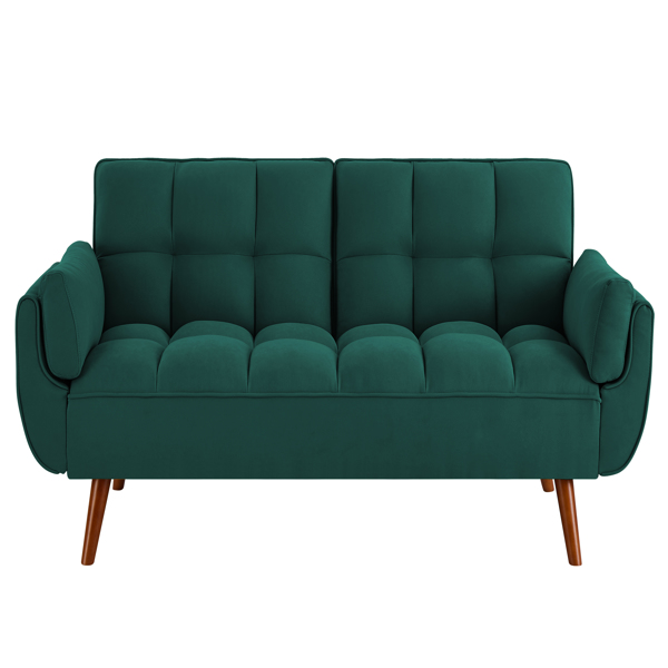 New Design Linen Sofa Furniture Adjustable Backrest Easily Assembled Recliners-GREEN