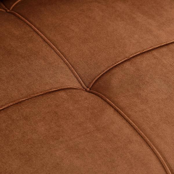 Caramel, Modern Velvet Recliner Sofa with Pullout Bed, Converts to Sofa Bed, Side Coffee Table, Adjustable Backrest, 2 Lumbar Pillows