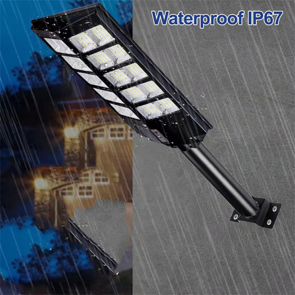Outdoor Commercial  LED Solar Street Light IP67 Dusk-to-Dawn Road Lamp