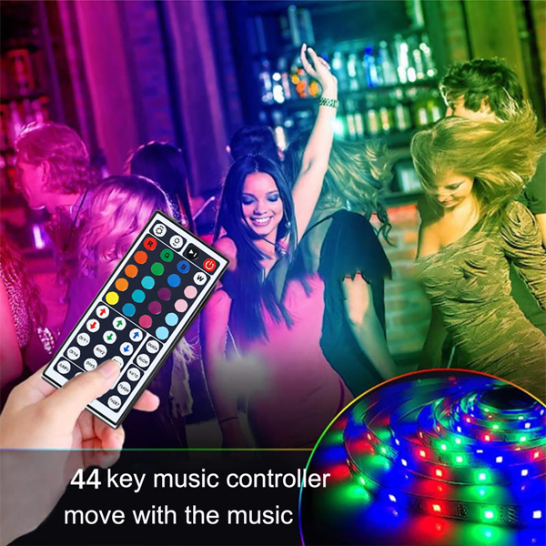 2x LED Stripe Lights RGB 5/10m Backlight 5050 SMD Waterproof Flexible Lights W/ Remote Control For Home Party Living Room Ribbon