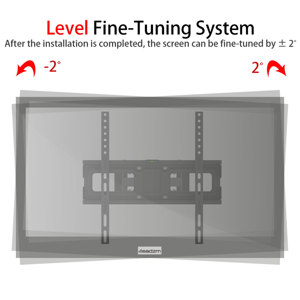 26-55 Inch Double Pendulum Large Base TV Stand TMDS-105 Bearing 40Kg/Vese400*400/Upper And Lower-10~ 10°