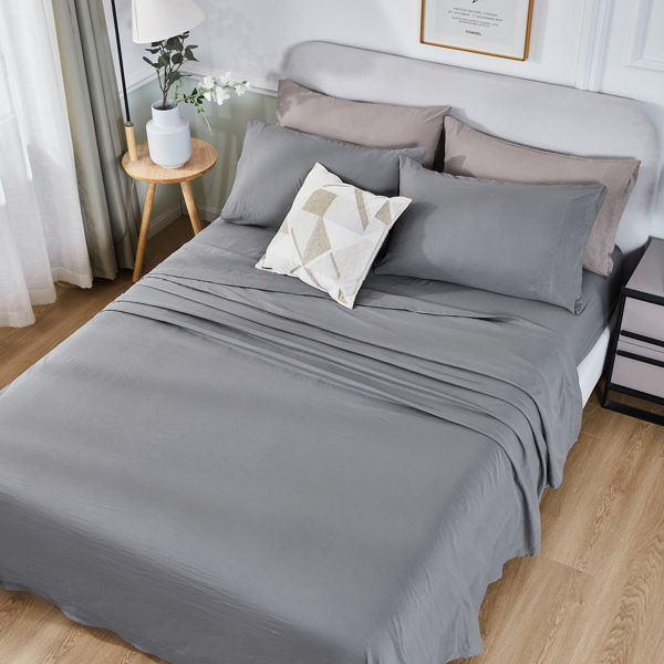 3/4 Piece Bed Sheet Set 1800 Count Microfiber Deep Pocket Hotel Bed Sheet
