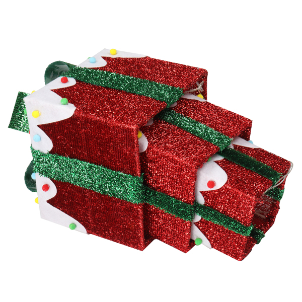 3pcs 60 Lights Iceberg Effect Colorful Small Cotton Balls Battery Type (Not Included) Garden Gift Box Decoration