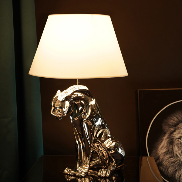 Jaguar Table Lamp // Silver,holiday gifts,furniture,desk lamp,
