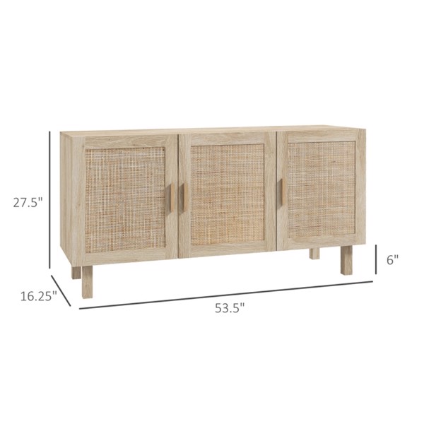  Kitchen Storage Cabinet, Garage Cabinets  Natural Wood-AS