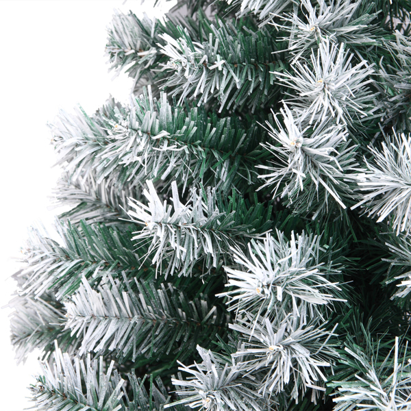 7FT Spray White PVC Christmas Tree 1349 Branches