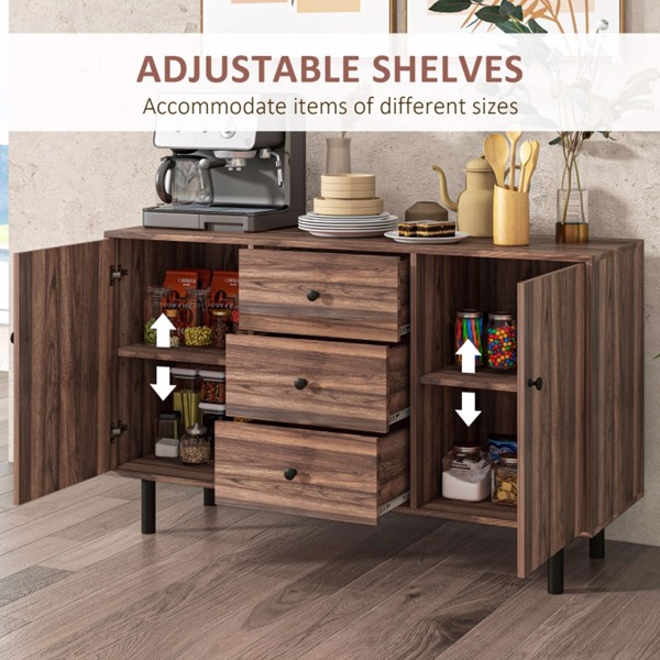 Storage Cabinet-Rustic Brown (Swiship-Ship)（Prohibited by WalMart）