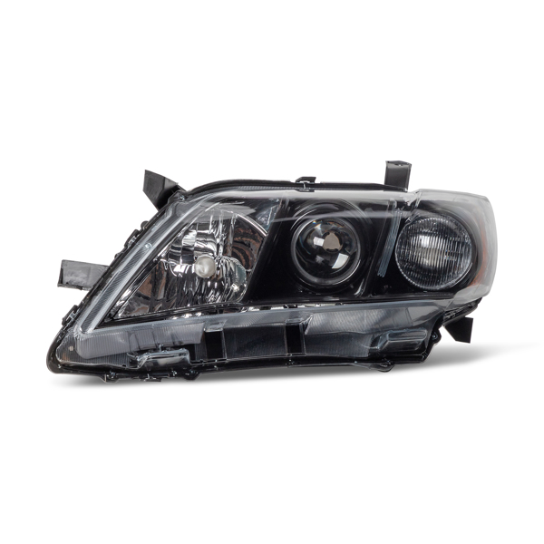 Headlights Assembly Black Housing Amber Corner for 2007 2008 2009 Toyota Camry