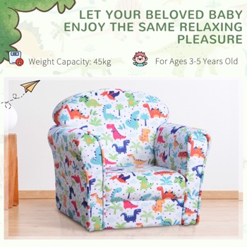 Kid\\'s Sofa Armchair with Design and Thick Padding (Swiship-Ship)（Prohibited by WalMart）