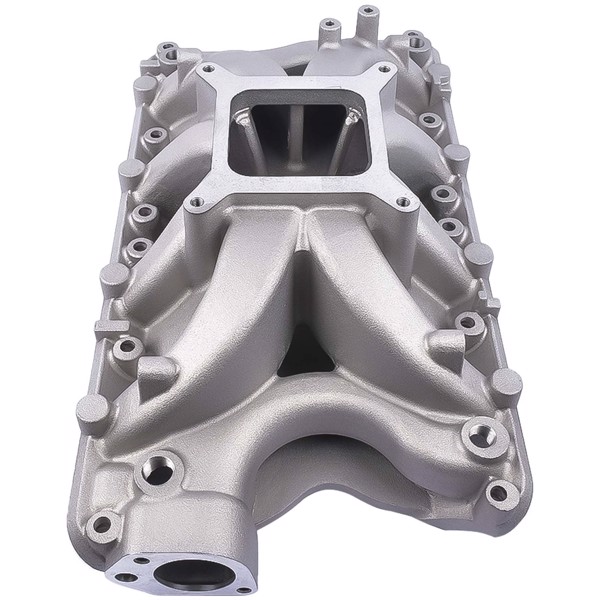 进气歧管 Intake Manifold Air Gap Single Plane for SBF Ford 351W Windsor V8 Silver 4033 DM-3316 Aluminum-6