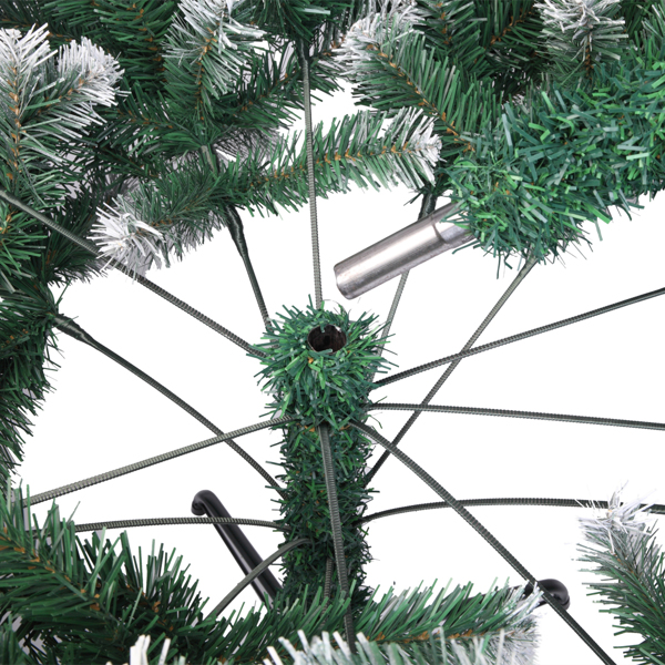 7FT Spray White PVC Christmas Tree 1349 Branches