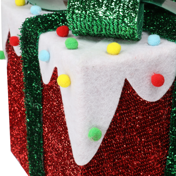 3pcs 60 Lights Iceberg Effect Colorful Small Cotton Balls Battery Type (Not Included) Garden Gift Box Decoration