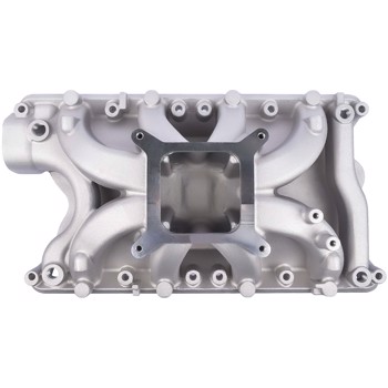 进气歧管 Intake Manifold Air Gap Single Plane for SBF Ford 351W Windsor V8 Silver 4033 DM-3316 Aluminum