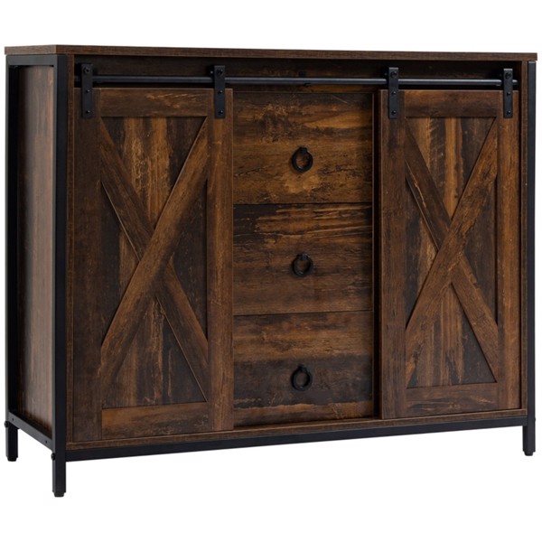 Cabinet Kitchen Sideboard Brown ( Amazon Shipping)（Prohibited by WalMart）